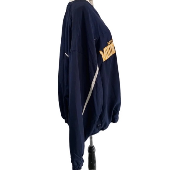 Vintage West Virginia University Mountaineers V-neck pullover jacket - size 2XL - Picture 8 of 12